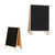 KALLORY 2pcs Painting Small Blackboard Message Sign Board Chalkboard Blackboard Chalkboard with Easel Mini Chalkboard Sign Chalk Menu Board Woodsy Decor Buffet Office Wooden Frame Cypress
