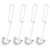 4Pcs Egg Beater Stainless Steel Mini Spring Coil Whisk Hand Held Sauce Stirrer Blender Milk Frother Foamer Coffee Mixer Egg Whisk