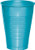 Creative Converting 28103971 20 Count Touch of Color Plastic Cups, 12 oz, Bermuda Blue