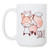 Oh, For Fox Sake - Funny Fox Pun Mug Gift - Large 15 oz Double-Sided Coffee Tea Mug