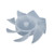 Yuisle Plastic Fan 7 Leaves Plastic Fan Replacement Seven Leaves Electric Fan for Hairdryer Motor