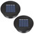 2 Pack Solar Lights Replacement Top - 10 lumens LED Solar Panel Lantern Lid Lights, Lantern ?Light Replacement, Outdoor Solar Replacement Parts, Garden Patio Decor Light up Your Space (3.15in)