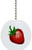 Carolina Hardware and Decor Strawberry Solid Ceramic Fan Pull