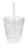 Slant Collections Women's Glitter Water Tumbler, Irridescent, Clear, One Size