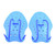 1 Pair Swimming Webbed Swimming Hand Paddles Kids Swim Paddles Tools Swim Training Paddles Hand Flippers Kids Mittens Workout Glove Tools for Kids Major Child Small Tools