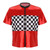 Venjoe Kids Boys Race Car Driver Costume Top Checkerboard Printed Racing Halloween Dress Up Red 4 Years