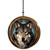 Navajo Dreamcatcher Wolf Hardwood Fan/Light Pull/Wolf Fan Pull
