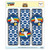 NASA Logo Over Space Shuttle with Rainbow Set of 3 Glossy Laminated Bookmarks