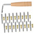 ibasenice 1 Set String Lyre Harp Tuning Tool Tuning Harp Omnichord Lap Harp Lyre Harp Tuning Wrench Harp Turn Pin Zither Tuning Wrench Harp Pin Instrument Part Strings Strings Rivet Wood