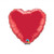 Qualatex Mini Ruby Red Heart Foil Balloon