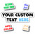 Design Your Own Custom Text Vinyl Stickers - Personalize with Any Font, Any Color, Any Size - Water Bottle, Laptop, Cars, Phones - Waterproof, Dishwasher Safe, Fade and UV Resistant