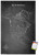 Trends International Chalk Map-North America Wall, 22.375" x 34", Poster & Mount Bundle