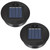 2 Pack Solar Lights Replacement Top - 10 lumens LED Solar Panel Lantern Lid Lights , Lantern ?Light Replacement , Outdoor Solar Replacement Parts , Garden Patio Decor Light up Your Space (3.35)