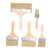 VILLFUL 5pcs Set Paint Brush Wooden Stencil Brush Oil Brush Stencil Painting Brush Fish Tank Chalk Markers Wooden Hair Brush Paint Bursh Painter Brush Customized Filament Art Supplies