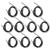 Thermistor Sensor, 10Pcs Accurate Fast Response NTC Temperature Probe, Wide Utility for Measuring (5K B3950)