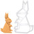 Origami Rabbit cookie cutter, 1 piece - Bakerlogy