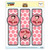 Betty Boop Pink Polka Dots Set of 3 Glossy Laminated Bookmarks
