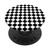 Checkered Black White Pattern Checkerboard Geometric Gift PopSockets Grip and Stand for Phones and Tablets