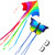 Kaidenic 2 Pack Kites Blue Butterfly and Rainbow Delta Kite with Long Tails Easy to Fly with Flying Lines