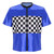 Venjoe Kids Boys Race Car Driver Costume Top Checkerboard Printed Racing Halloween Dress Up Royal Blue 14 Years