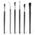 Professional Angled Eyeliner Brush Set, 6 Pcs Eye Makeup Brush Eyebrow Brush Tools Precision Eye Liner Brush Ultra Thin Eye Liner Slanted Flat Angle Eyeliner Brushes Synthetic Bristles