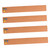 FUNOMOCYA 4pcs Cork Strips Cork Board Push Pin Board Strip Bulletin Bar Strip Thumbtacks Corks Memo Strip Cork Bulletin Strip Cork Notice Board Thumb Tacks Office Oak Display Items Frameless