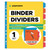 3 Ring Binder Dividers with Tabs - 8 Tab Dividers for 3 Ring Binder - Plastic Dividers for 3 Ring Binder (Plastic, 8-Tab, 1-Set) - Tabs for Binders - Binder Tabs Dividers - Tabs for Notebooks