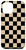 iPhone 15 Pro Max Dark Beige Checkered Checker and Black Checkerboard Pattern Case
