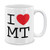 MUGBREW I Love MT Montana Ceramic Coffee Gift Mug Tea Cup, 11 OZ