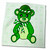 3dRose St. Patricks Day Cute Green Irish Teddy Bear - Towels (twl-15389-3)