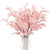 Emivery 6pcs Pink Eucalyptus Stems Faux Eucalyptus Leaves Branches Artificial Plants Greenery Stems for Vase Filling Home Office Wedding Party Decor