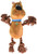 Scooby Doo Plush Rope Dog Squeak Toy