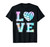 Cute Love Volleyball Tie Dye Teen Girl Women T-Shirt