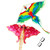 Kaidenic 2 Pack Kites Parrot and Dragon Kites Easy to Fly with Flying Lines for Kids and Adults