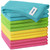 Vnoss Microfiber Cleaning Cloth, Pack of 12 Cleaning Rag, Super Absorbent and Lint Free Cleaning Towels with 4 Color Assorted, 12"X12"(Blue/Green/Yellow/Pink)