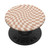 Sorrell Brown and Antique White Checkered Swirl Checkerboard PopSockets Swappable PopGrip