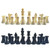 QMQJIA 32 Pcs Plastic Chess Pieces Set Portable Standard Tournament Chessmen International Chess Pieces for Chess Board Game Tournament Chessmen Chess Accessories