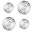 Shaker Balls 4 Pcs Shaker Bottle Ball Stainless Steel Protein Shaker Ball Mixer Ball Replacement for Shaker, Drinking Bottle (2 Size)