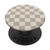 Light Beige Checkerboard Vanilla Classic Checkered Pattern PopSockets Standard PopGrip