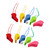 YARNOW 60pcs Whistling Whistles Sporting Goods Whistles Referee Whistle Kids Whistle Random Color Cheerleading Whistle Colored Whistles Practical Whistle Gift Toy Sports Child