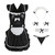 HOXINE Sexy Maid Outfits for Women Naughty for Sex/Play Lingerie Apron Cosplay Costume Adult Lace Roleplay Nightwear Babydoll
