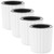 4pcs Flowerpot Flower Pot Planter Pot Self-watering Planters Self Watering Planters for Indoor Plants Self Watering Pots for Indoor Plants White Nordic Office Container Plastic