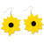 Handmade Polymer Clay Earrings Yellow Sunflowers Flowers - Yellow Flower Earrings For Women - Ordagio