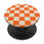 Checkered Classic Autumn Orange Beige Hue Checkerboard PopSockets Standard PopGrip