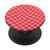 Classic Checkered Checker Checkerboard Wavy Pink Red PopSockets Standard PopGrip