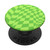 Groovy Checkered Swirl Checkerboard Retro Green Aesthetic PopSockets Standard PopGrip