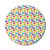 Ambesonne Abstract Mouse Pad for Computers, Repeating Colorful Childish Crayon Scribble Painting Pattern on Plain Backdrop, Round Non-Slip Thick Rubber Modern Gaming Mousepad, 8" Round, Multicolor
