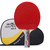 DOUBLE FISH Ping Pong Paddle | 7-Ply Blade | Performance Table Tennis Racket | Training Wooden Table Tennis Racket | Ping Pong Paddles for Beginners with Carry Storage Case - Thickness of Blade 6.5mm