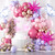Pink Purple Balloon Arch Kit, 115pcs Hot Pink Purple Balloons Garland Kit with Star Foil Balloons, Metallic Rose Gold Balloons, Confetti Balloons for Birthday Party Baby Shower Wedding Decorations