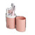 Toothbrush Cup Plastic Mouth Brushing Cup Travel Simple Household Washing Toothbrush Box Portable Couple Set Cylinder Tooth Storage (Pink)